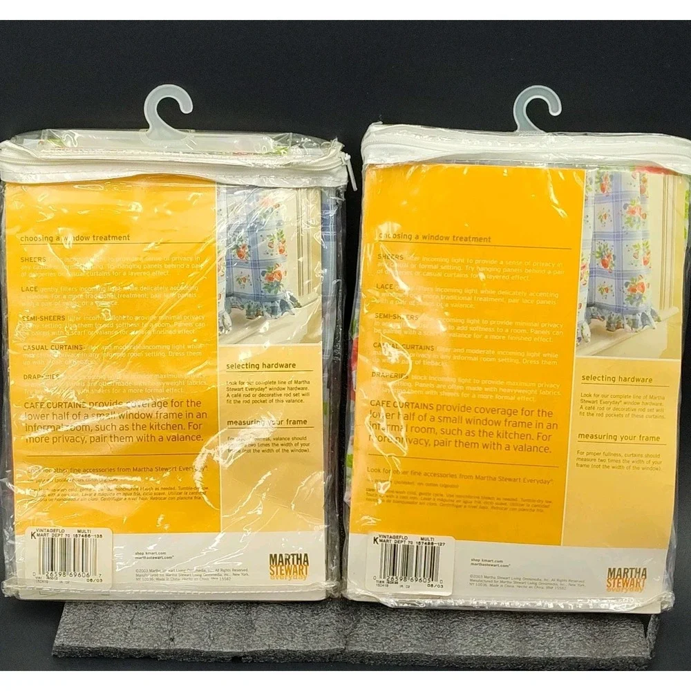 Set-2 Cafe Window Curtains Martha Stewart 60